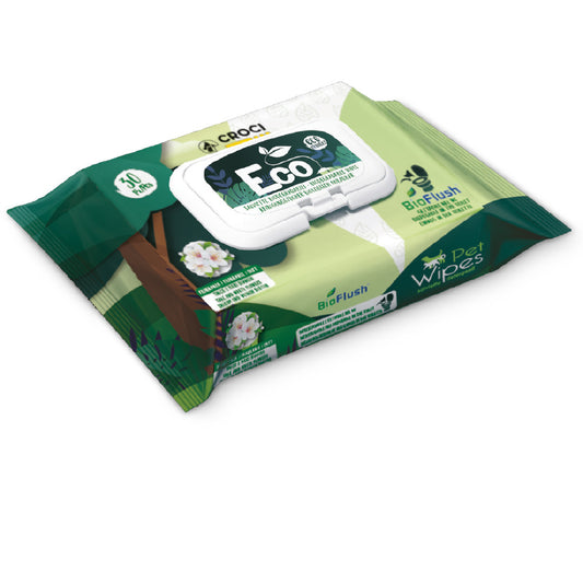 Salviette umidificate per cani e gatti Eco PetWipes