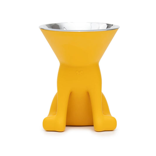 Ciotola Rialzata per Cani Elizabeth Gialla – The Queen of Bowls