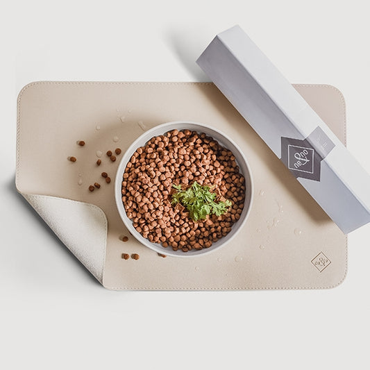 Tappetino Sottociotola in Ecopelle Vegana Colore tortora – Antiscivolo e Idrorepellente per Cani e Gatti