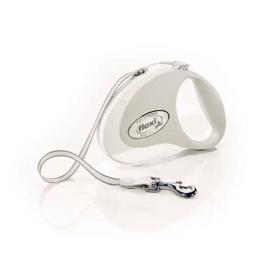 Guinzaglio per Cani Flexi Style Tape - Bianco