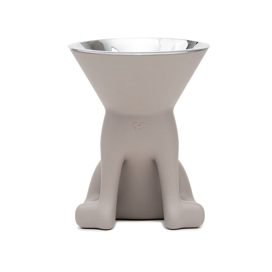 Ciotola Rialzata per Cani Elizabeth Grigia – The Queen of Bowls