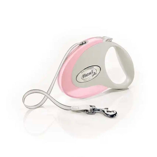 Guinzaglio per Cani Flexi Style Tape - Rosa