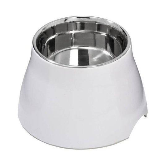 Ciotola rialzata per animali - Splash - Bianco