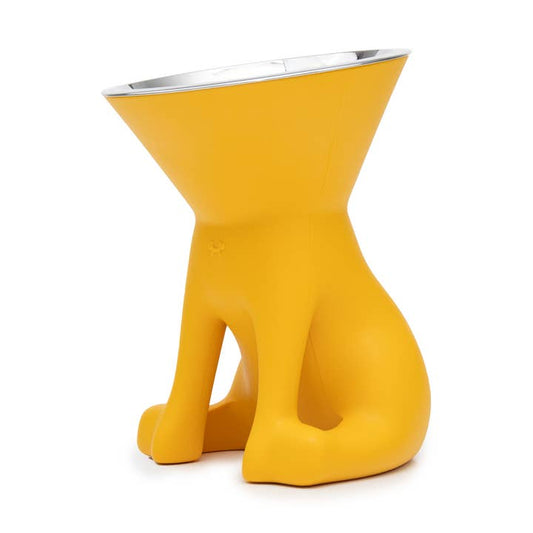 Ciotola Rialzata per Cani Elizabeth Gialla – The Queen of Bowls